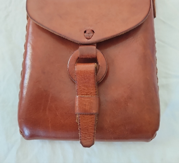 Brown Leather Crossbody Bag - Picture 4 of 5